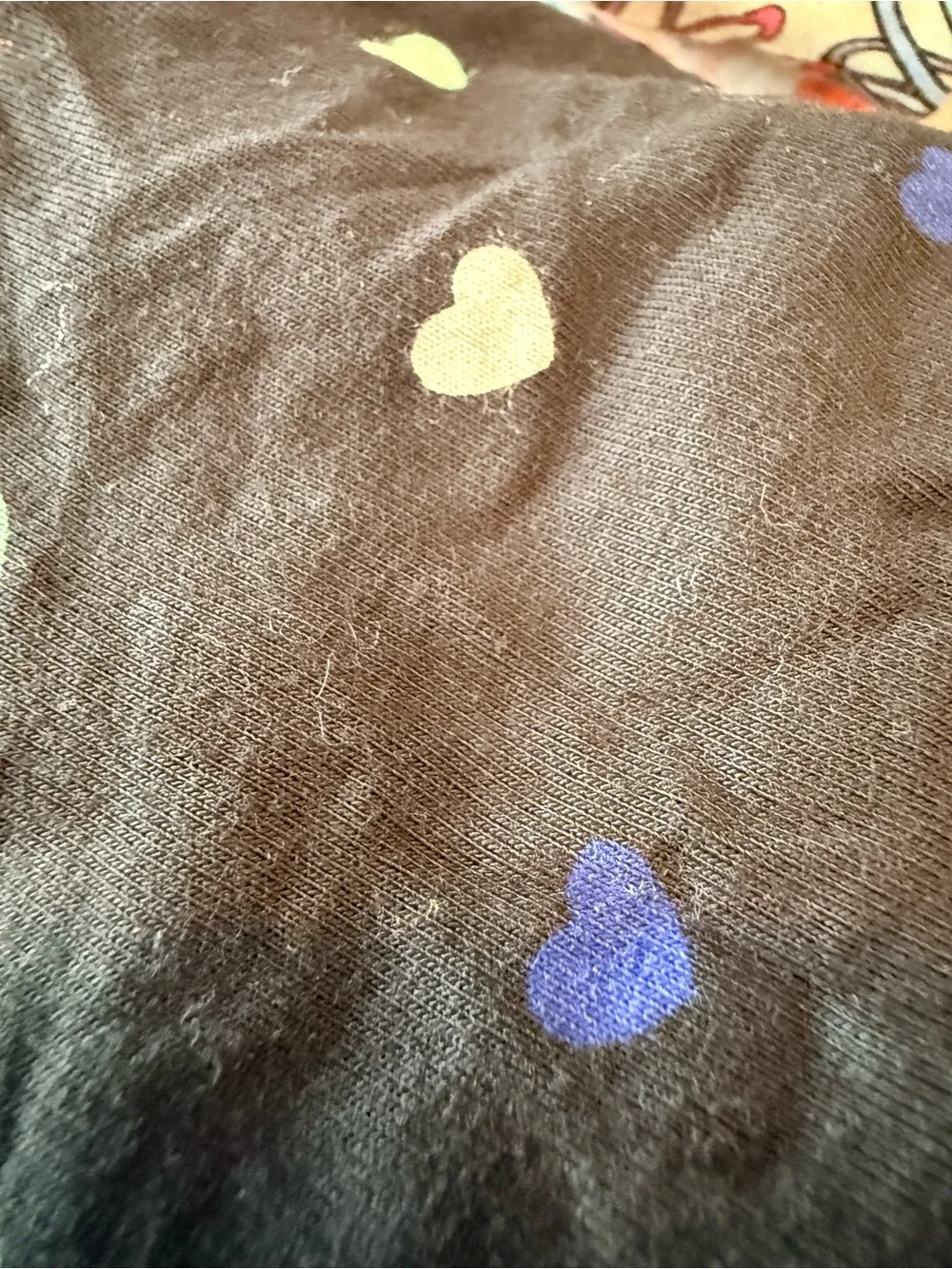 Kyte BABY Black Long-Sleeve Pajama Set with Multicolor Heart Print